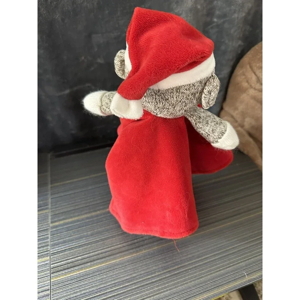 Baby‎ Starters Sock Monkey I Love Heart Santa Christmas Lovey Rattle Blanket